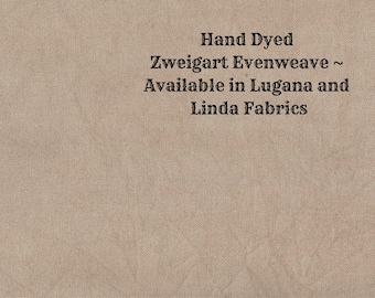Gingerbread Evenweave (LG/LND-99) Hand Dyed Zweigart Cross Stitch Fabric from Vintage NeedleArts ~ available in Lugana and Linda fabrics
