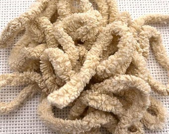 Almond Petite Chenille Trim (PC-11) by Vintage NeedleArts ~ hand dyed 2 continuous yards