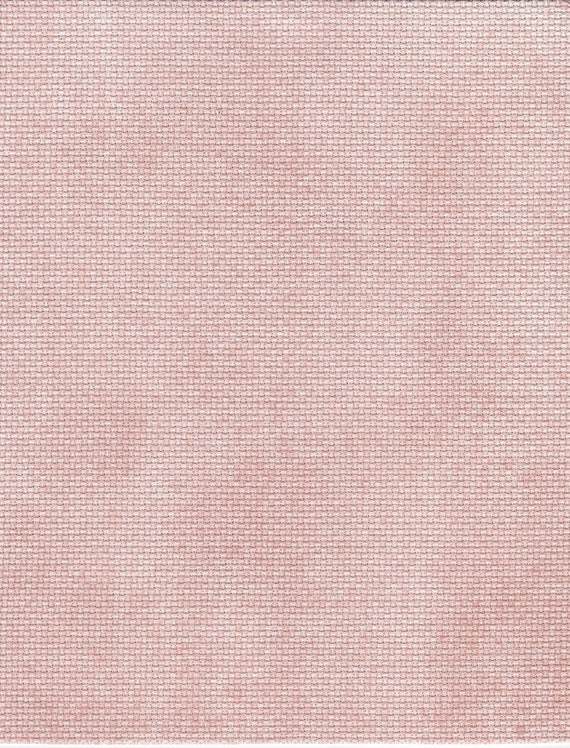 Dark Pink Traditional Handdyed Aida cross stitch fabric cloth Vintage
