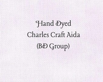 Violet Frost Aida (CC-BDA-28) ~ Hand Dyed Charles Craft Cross Stitch Fabric
