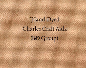 Pumpkin Spice Aida (CC-BDA-4) ~ Hand Dyed Charles Craft Cross Stitch Fabric