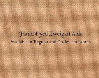 Pumpkin Spice Aida (Z-BDA-4) Hand Dyed Zweigart Cross Stitch Fabric