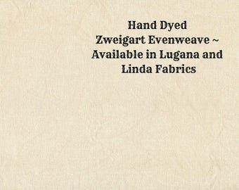 Caramel Creme Evenweave (LG/LND-61) ~ Hand Dyed Zweigart Cross Stitch Fabric from Vintage NeedleArts ~ available in Lugana and Linda fabrics