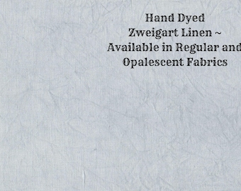 Silver Marlin Linen (LN-40) ~ Hand Dyed Zweigart Cross Stitch Fabric from Vintage NeedleArts - available in regular and opalescent linen