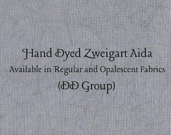Black Magic Aida (Z-DDA-31) Hand Dyed Zweigart Cross Stitch Fabric