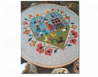 PAPER CHART - Spring Heart from Barbara Ana Designs - cross stitch design