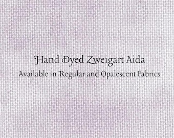 Lavender Lilacs Aida (Z-BDA-3743) Hand Dyed Zweigart Cross Stitch Fabric