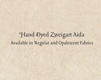 Cafe au Lait Aida (Z-DDA-22) Hand Dyed Zweigart Cross Stitch Fabric