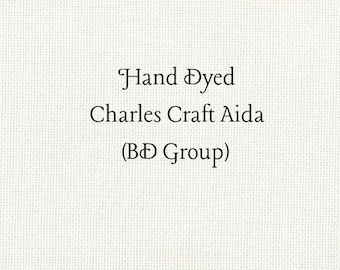 Crema Aida (CC-BDA-10) ~ Hand Dyed Charles Craft Cross Stitch Fabric