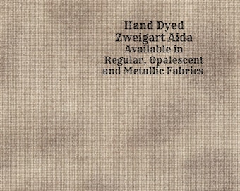 Nantucket Prim Aida (Z-BDA-22-18-PT) Hand Dyed Zweigart Cross Stitch Fabric from Vintage NeedleArts ~ available in regular, opal & metallic