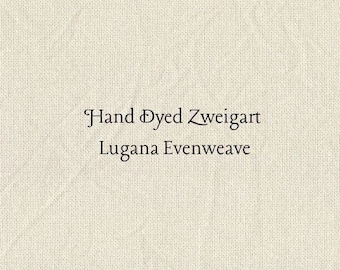 Oyster Beige Lugana Evenweave (LG-14) Hand Dyed Zweigart Cross Stitch Fabric