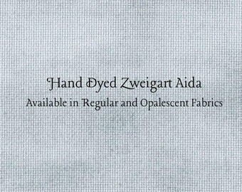 Silver Marlin Aida (Z-BDA-40) Hand Dyed Zweigart Cross Stitch Fabric