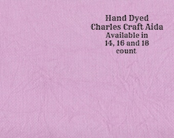 Violet Craze Aida (CC-DDA-86) ~ Hand Dyed DMC/Charles Craft Cross Stitch Fabric from Vintage NeedleArts