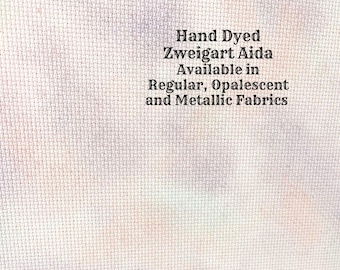 Pixie Dust Aida (Z-BDA-8-6-21-PT) Hand Dyed Zweigart Cross Stitch Fabric from Vintage NeedleArts ~ available in regular, opal and metallic