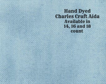 Frozen Aida (CC-BDA-7) ~ Hand Dyed DMC/Charles Craft Cross Stitch Fabric from Vintage NeedleArts