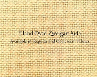 Mimosa Aida (Z-BDA-25-53) Hand Dyed Zweigart Cross Stitch Fabric