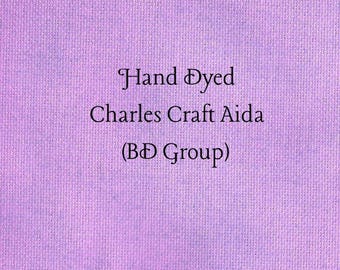 You're Turning Violet, Violet! Aida (CC-BDA-104) ~ Hand Dyed Charles Craft Cross Stitch Fabric