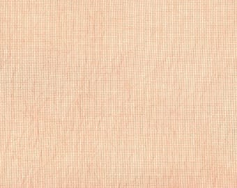 SHORT CUT - Peach Melba (DD) Hand Dyed Zweigart Aida Cross Stitch Fabric from Vintage NeedleArts