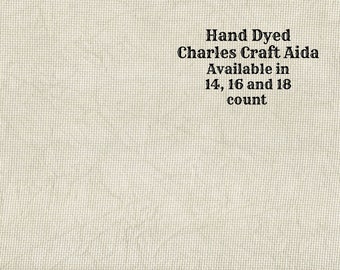 Milkweed Aida (CC-DDA-68) ~ Hand Dyed DMC/Charles Craft Cross Stitch Fabric from Vintage NeedleArts