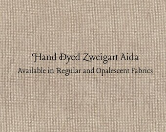 Milk Chocolate Aida (Z-DDA-73) Hand Dyed Zweigart Cross Stitch Fabric