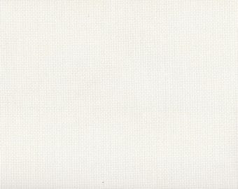 SHORT CUT - Winter White (BD) Hand Dyed Zweigart Aida Cross Stitch Fabric from Vintage NeedleArts