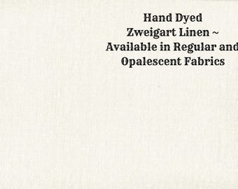 Crema Linen (LN-10) ~ Hand Dyed Zweigart Cross Stitch Fabric from Vintage NeedleArts - available in regular and opalescent linen