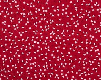 Mini Red Flower from Brother Sister Design Studio ~ 100% cotton for sewing/quilting