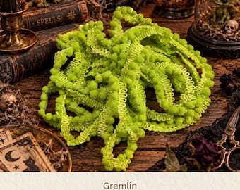 Gremlin Hand Dyed Mini Pom Pom Trim (MPP-27) ~ 2 continuous yards per package