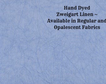Galaxy Blue Linen (LN-77) ~ Hand Dyed Zweigart Cross Stitch Fabric from Vintage NeedleArts - available in regular and opalescent linen