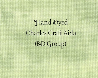 Wild Wasabi Aida (CC-BDA-84-12-PT) ~ Hand Dyed Charles Craft Cross Stitch Fabric
