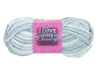 I Love This Chunky Print Yarn (Still Waters)
