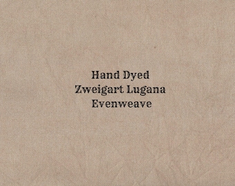 Gingerbread Lugana Evenweave (LG-99) Hand Dyed Zweigart Cross Stitch Fabric