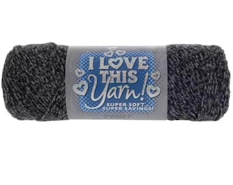 I Love This Yarn Print (Nocturnal) ~ super soft machine washable 100% acrylic