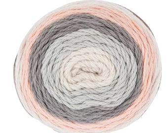 Yarn Bee Sugarwheel Cotton Yarn (Paris Mornings) ~ super soft machine washable 100% cotton cake yarn