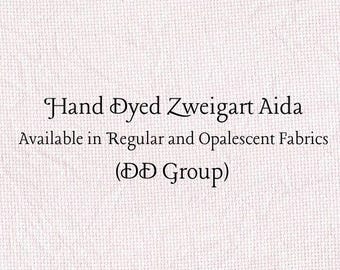 Vintage Rose Aida (Z-DDA-60) Hand Dyed Zweigart Cross Stitch Fabric