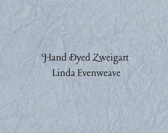 Denim Linda Evenweave (LND-17) Hand Dyed Zweigart Cross Stitch Fabric