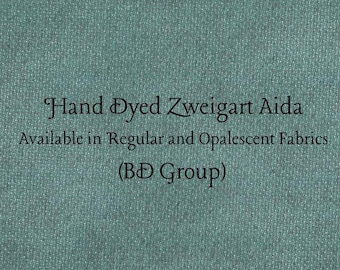 Mistletoe Aida (Z-BDA-109) Hand Dyed Zweigart Cross Stitch Fabric