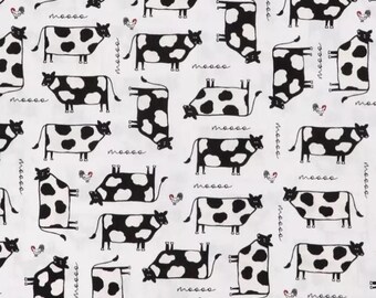 Cow & Chicken Calico Fabric from Brother Sister Design Studio ~ 100% quilter's cotton sewing/quilting cows chickens farm country moooo