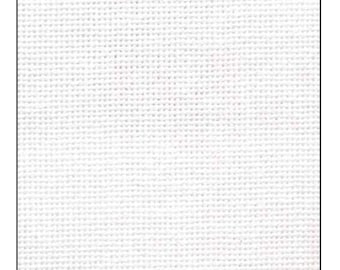 White Lugana Evenweave ~ Zweigart cross stitch fabric