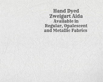 Tickle Me Taupe Aida (Z-DDA-117) Hand Dyed Zweigart Cross Stitch Fabric Vintage NeedleArts ~ available regular, opal & metallic