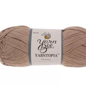 Yarn Bee Yarntopia Yarn (Hummus) ~ super soft machine washable ultra soft #2 Fine 100% acrylic