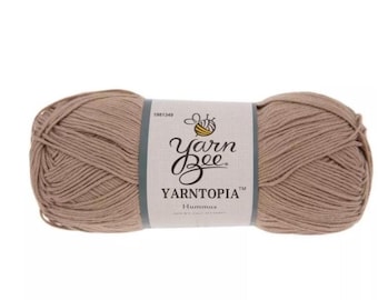 Yarn Bee Yarntopia Yarn (Hummus) ~ super soft machine washable ultra soft #2 Fine 100% acrylic