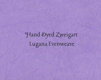 Purple Passion Lugana Evenweave (LG-29) Hand Dyed Zweigart Cross Stitch Fabric