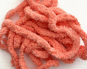 Coral Petite Chenille Trim (PC-71) by Vintage NeedleArts ~ hand dyed 2 continuous yards