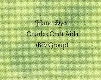 Witch's Brew Aida (CC-BDA-27-74-PT) ~ Hand Dyed Charles Craft Cross Stitch Fabric
