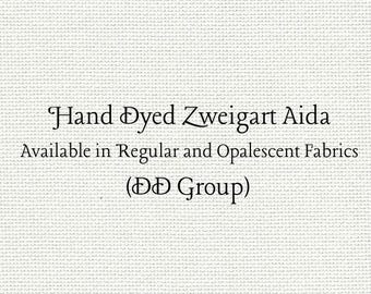 Winter White Aida (Z-DDA-89) Hand Dyed Zweigart Cross Stitch Fabric