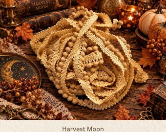 Harvest Moon Hand Dyed Mini Pom Pom Trim (MPP-100) ~ 2 continuous yards per package