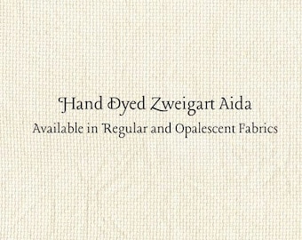 Irish Cream Aida (Z-DDA-19) Hand Dyed Zweigart Cross Stitch Fabric