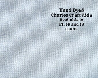 Gathering Storm Aida (CC-BDA-98) ~ Hand Dyed DMC/Charles Craft Cross Stitch Fabric from Vintage NeedleArts