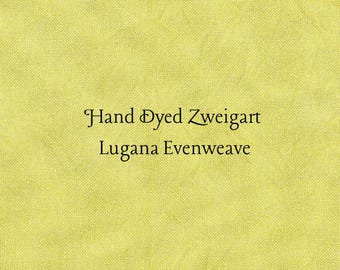 Curry Lugana Evenweave (LG-105) ~ Hand Dyed Cross Stitch Fabric